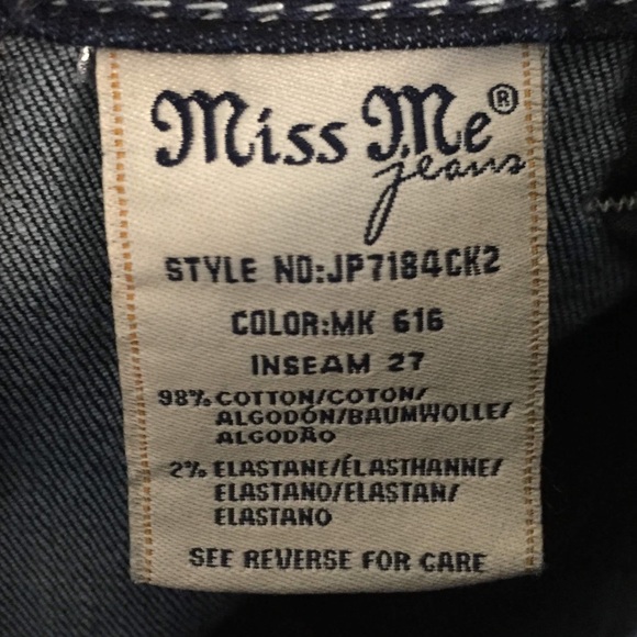 NWOT Low Rise Skinny w/ Floral Embroidered Pockets - Picture 7 of 8